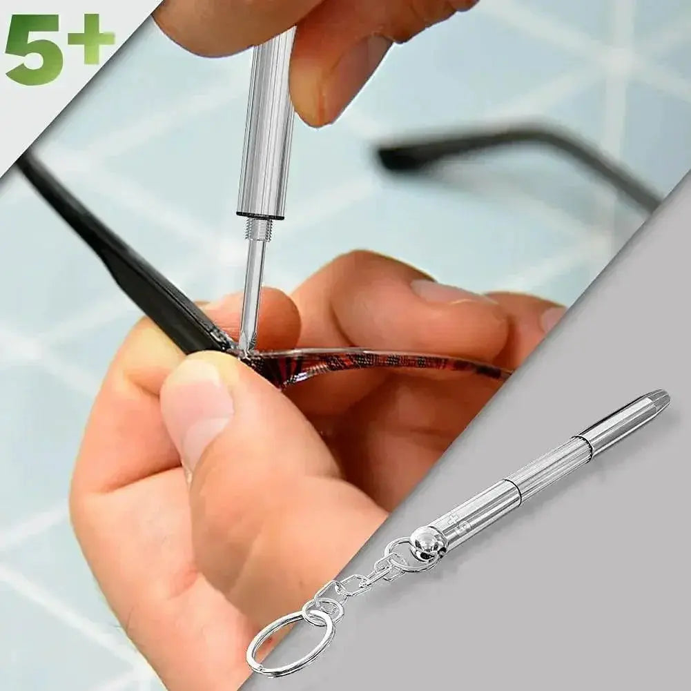 Precision Repair Kit Compact Steel Tool Set for Glasses