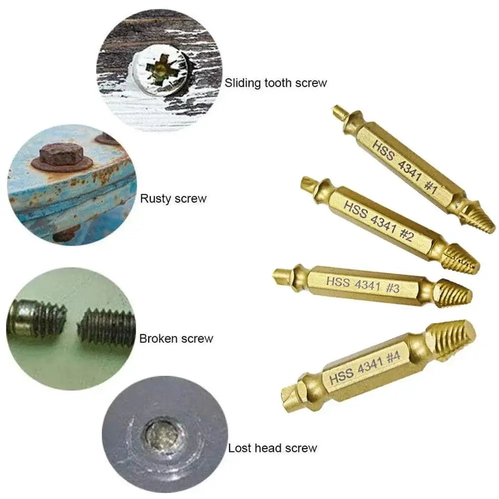Screw Extractor Set Effortless Bolt Removal Tools Made Easy