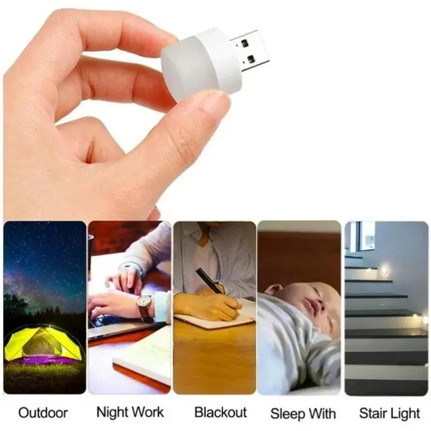 USB LED Plug Lamp Set for Bright Portable Travel Lighting