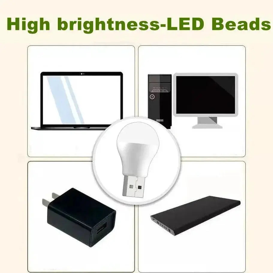 USB LED Plug Lamp Set for Bright Portable Travel Lighting