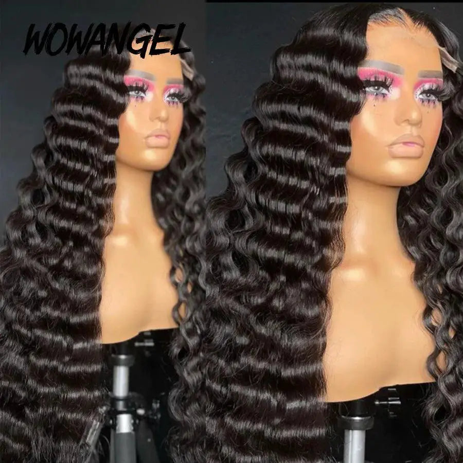 32 Inch Deep Wave HD Lace Frontal Wig 100 Percent Human Hair