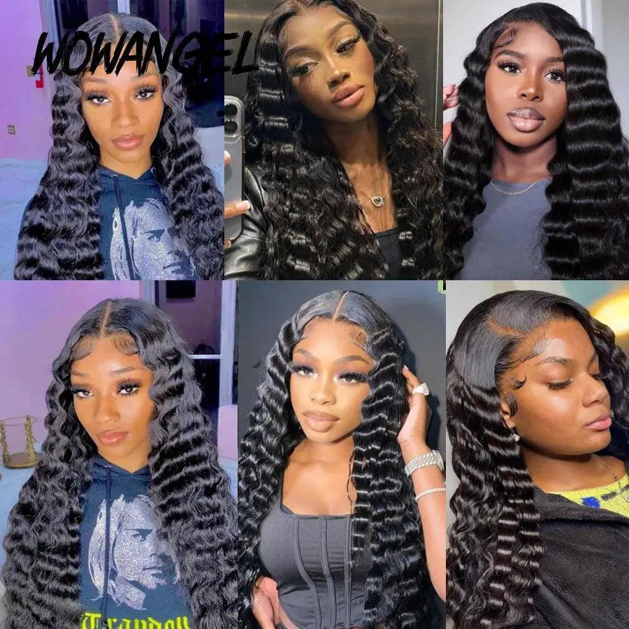 32 Inch Deep Wave HD Lace Frontal Wig 100 Percent Human Hair