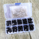Black Plastic Safety Eyes Set For Amigurumi Crafts And Toys