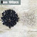 Black Plastic Safety Eyes Set For Amigurumi Crafts And Toys