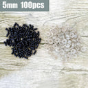 Black Plastic Safety Eyes Set For Amigurumi Crafts And Toys