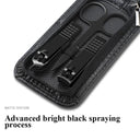 Luxury Black Manicure And Pedicure Kit Portable Nail Set