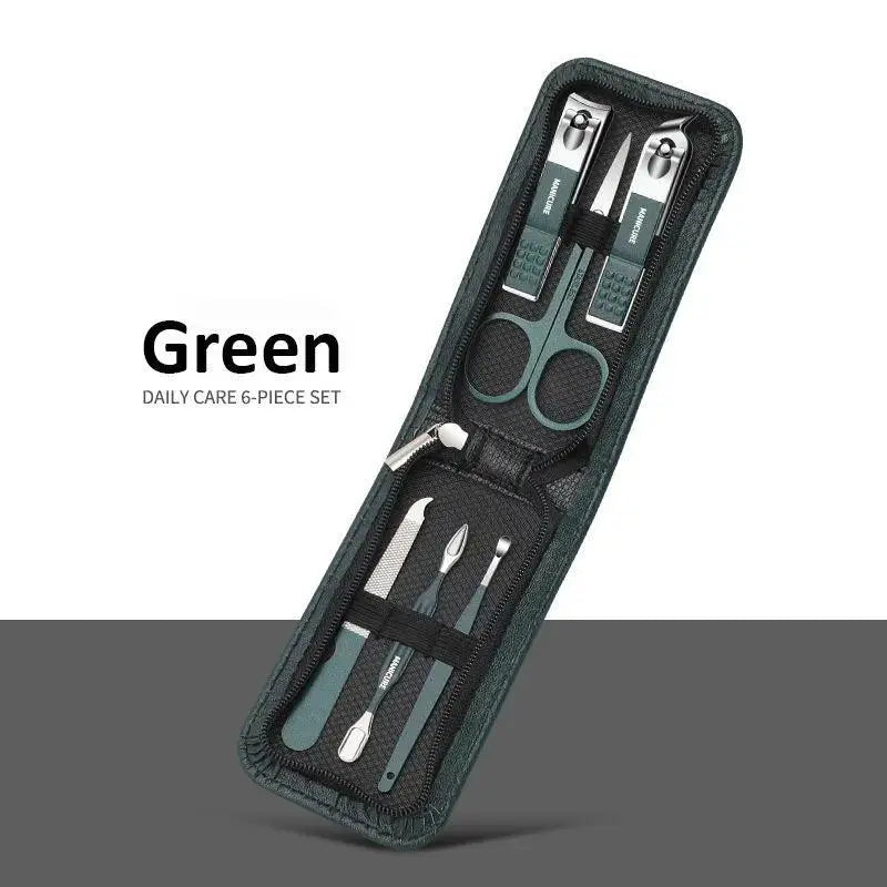 Luxury Black Manicure And Pedicure Kit Portable Nail Set