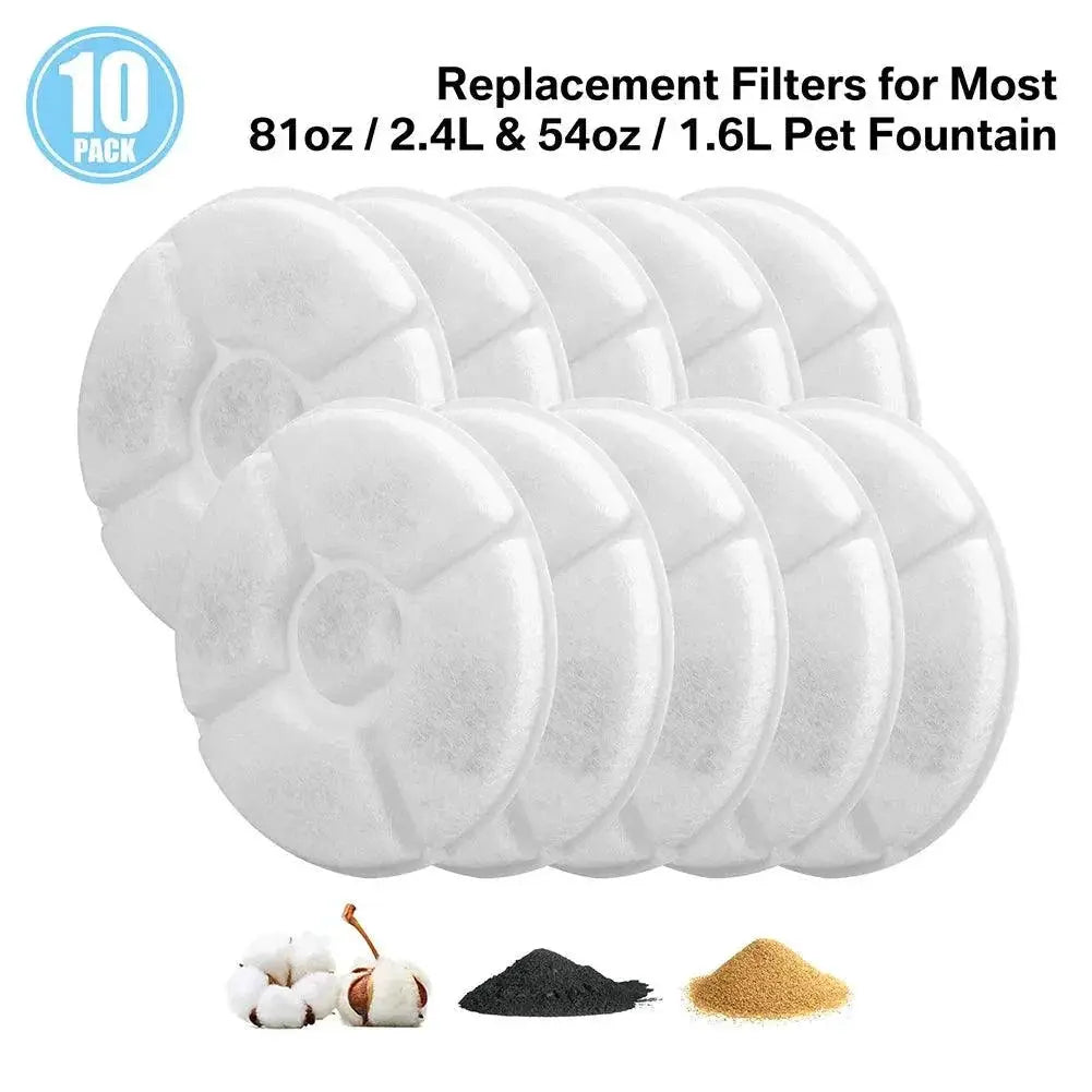 Pet Fountain Replacement Filters Triple Filtration System