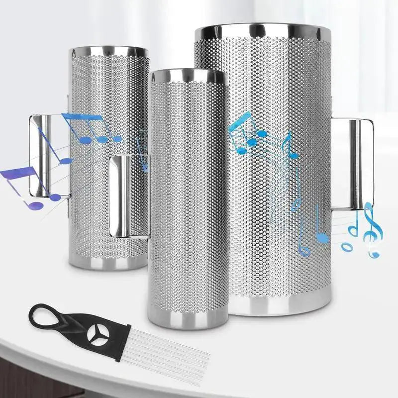 Premium Stainless Steel Guiro Instrument Set For Musicians