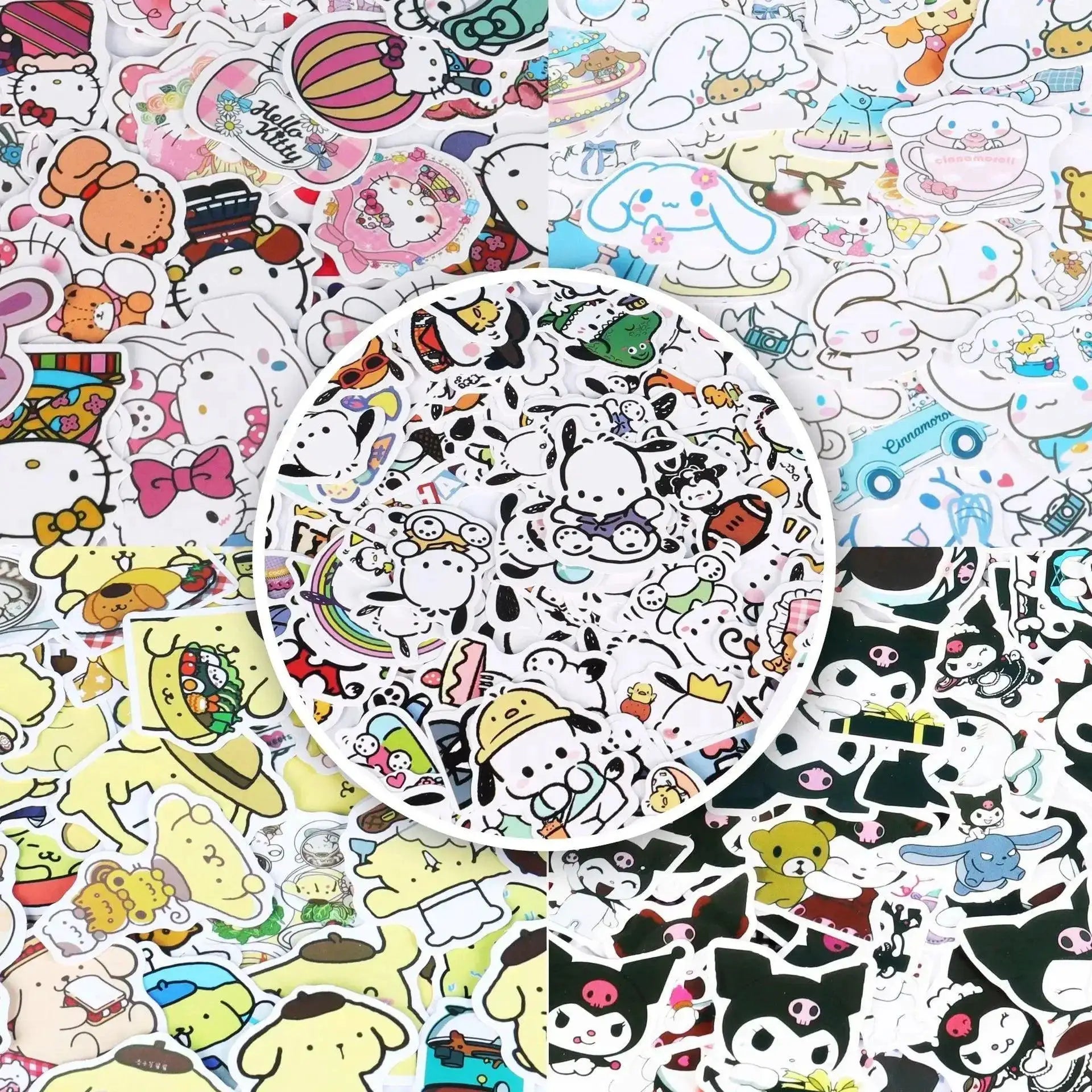 Sanrio Cute Character Sticker Set for DIY Decor Ideas