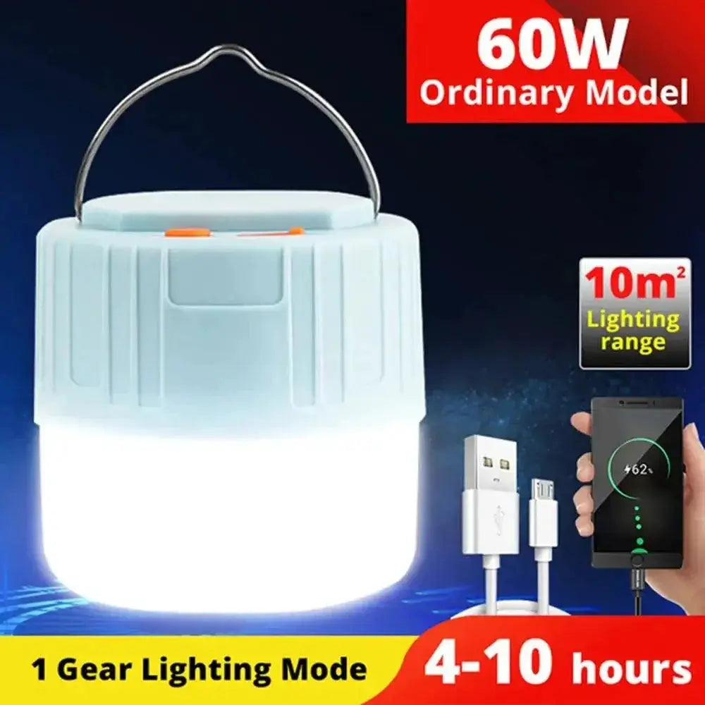 Solar Camping Lantern Waterproof Rechargeable Light