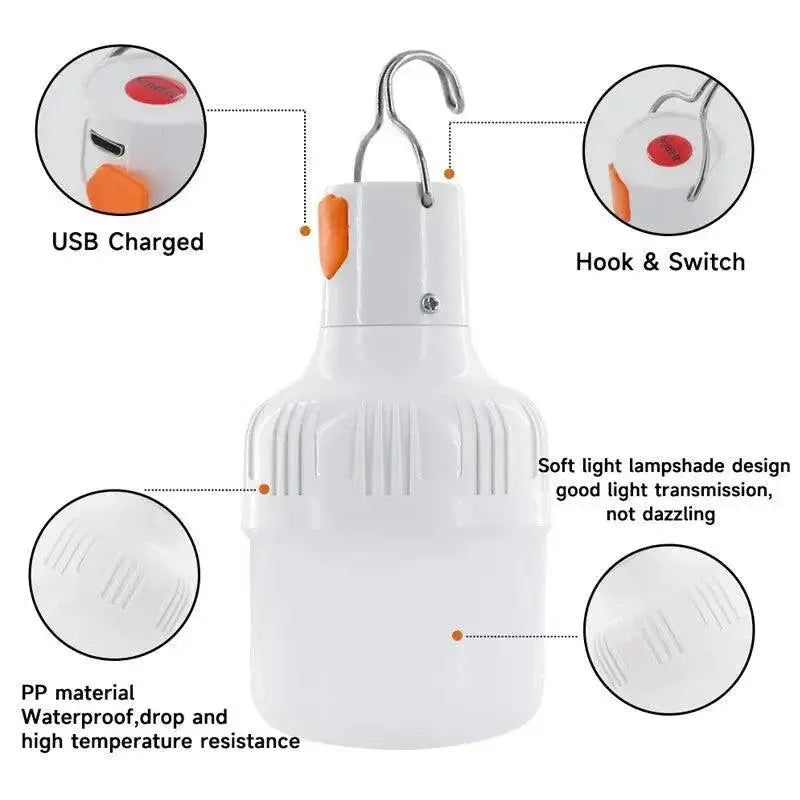 LED Camping Lantern USB Night Light for Adventures