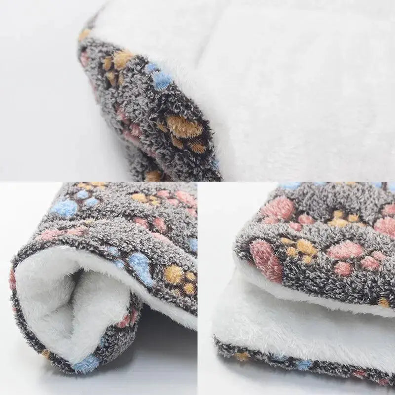 Winter Cozy Pet Bed Thick Flannel Mat For Dogs And Cats