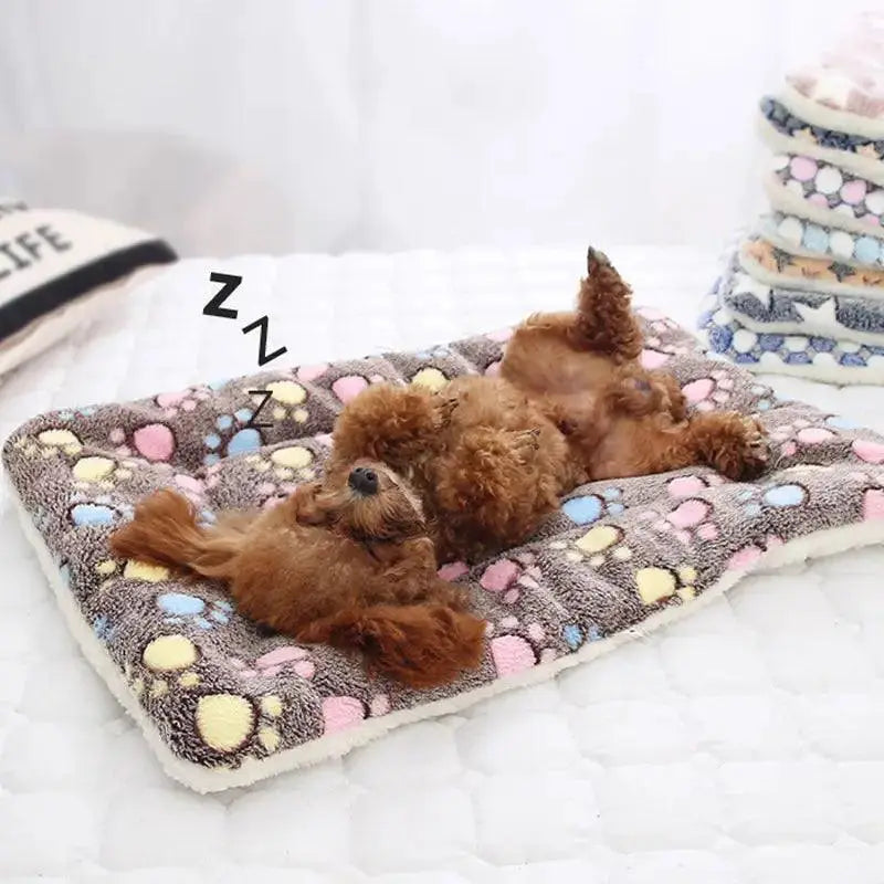 Winter Cozy Pet Bed Thick Flannel Mat For Dogs And Cats