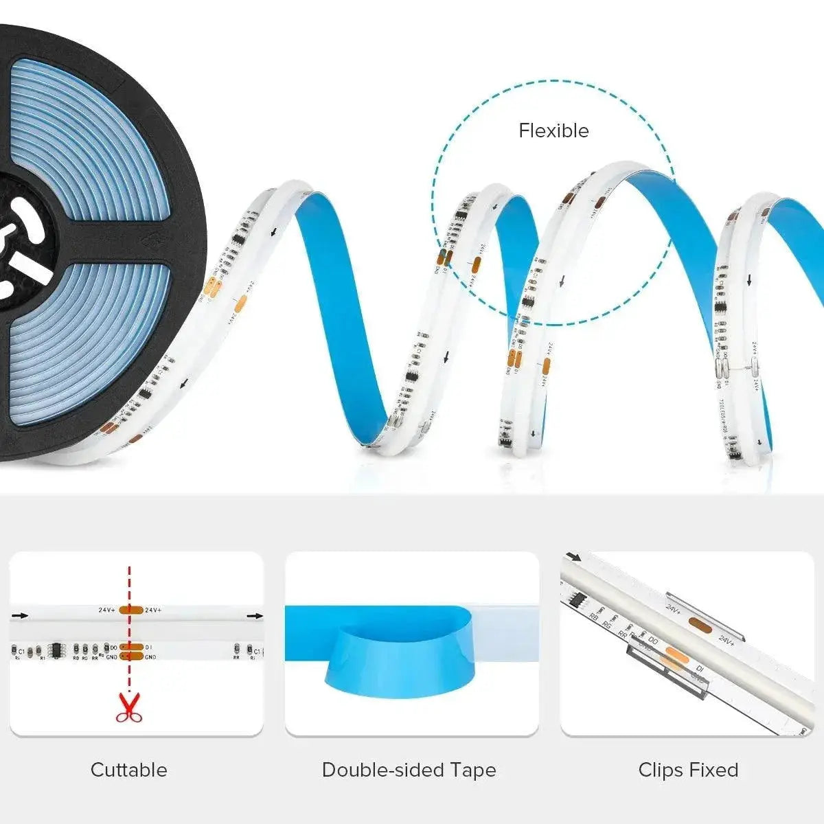 FCOB RGB LED Light Strip Dynamic Lighting For Vivid Displays