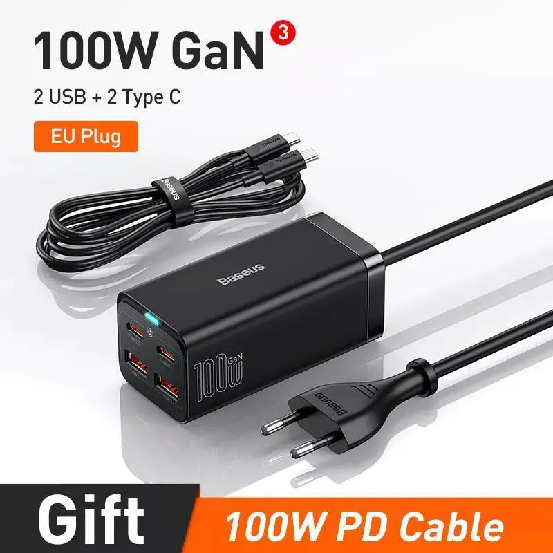 Baseus Gan Desktop Charger Fast Charging Hub For USB — product view 8