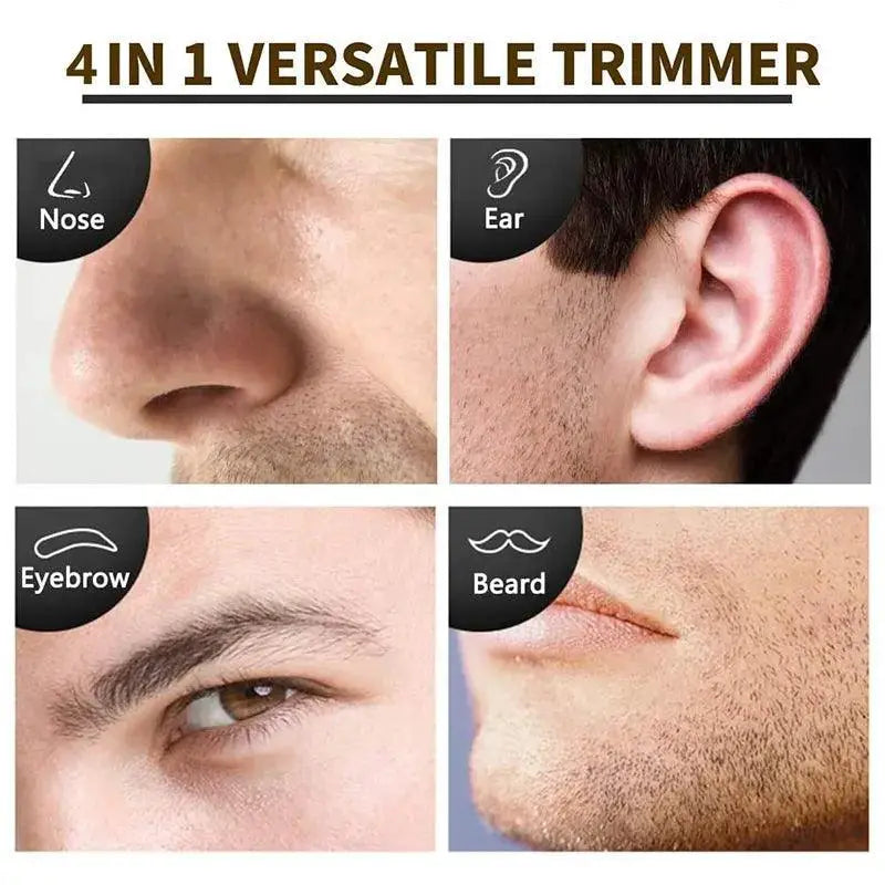 Portable Men Grooming Kit Nose Ear Beard Trimmer Travel Set