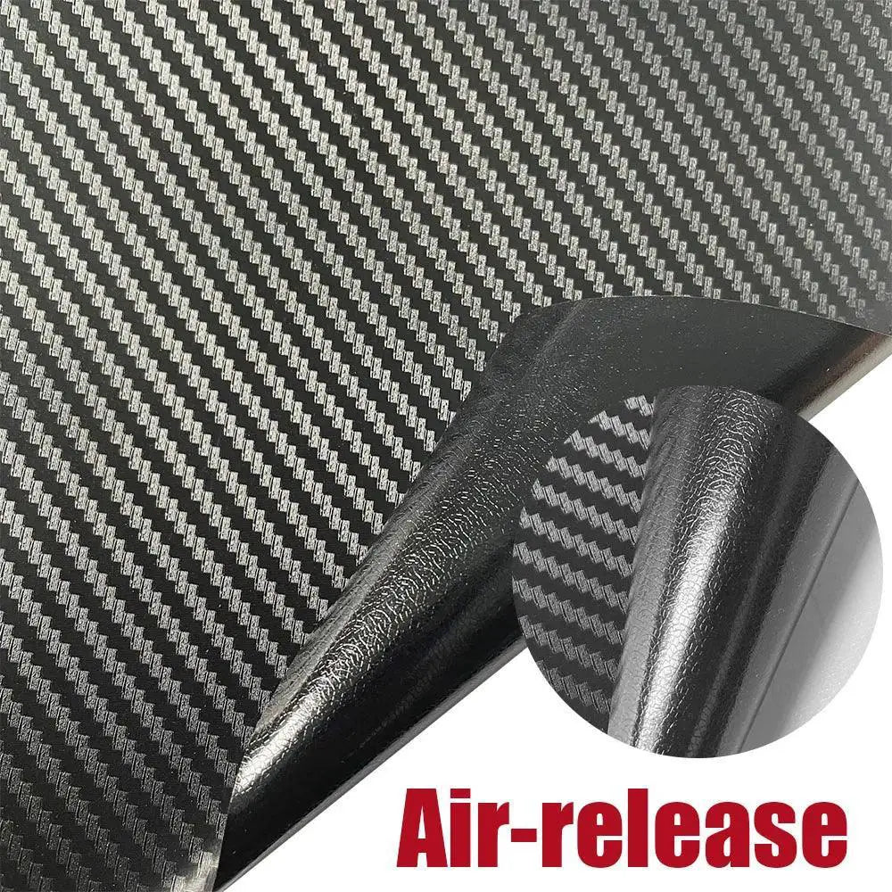Carbon Fiber Vinyl Car Wrap Glossy Matte Black Foil Skin