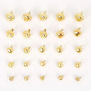 Durable Gold Bells for Holiday Decor