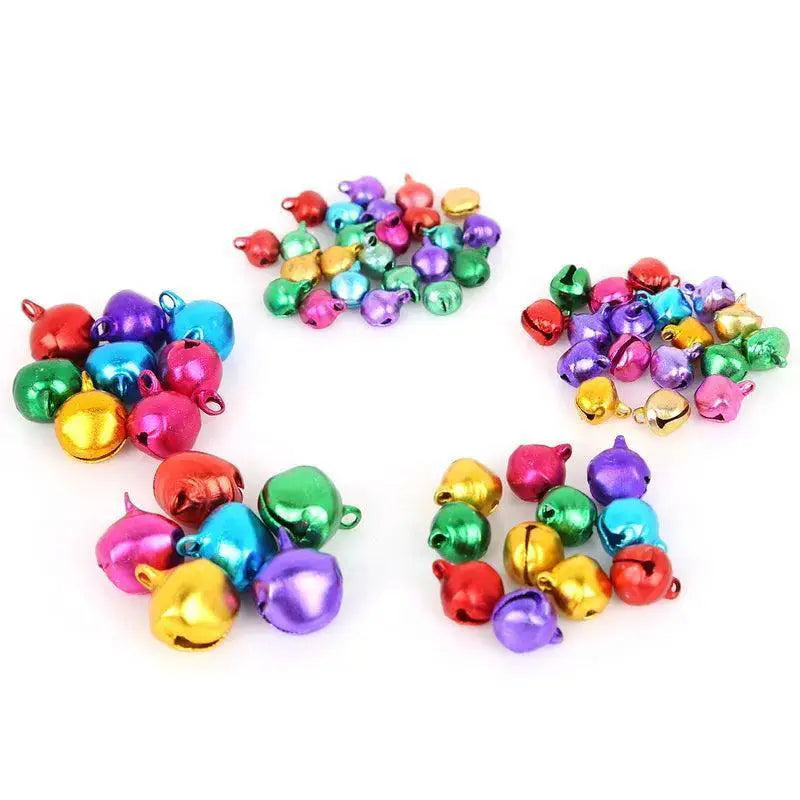 Colorful Jingle Bell Aluminum Beads for DIY Crafts and Decor