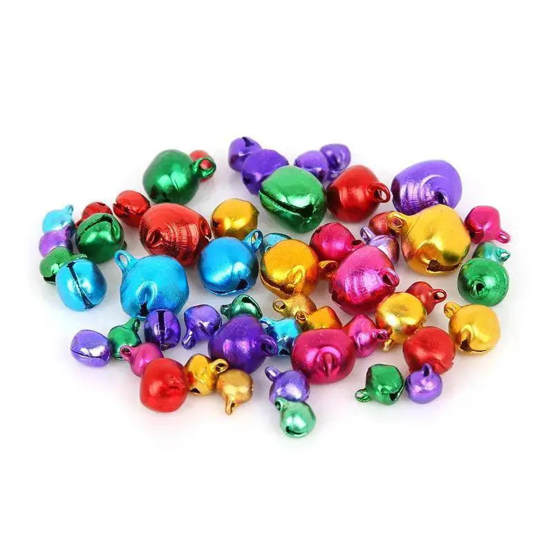 Colorful Jingle Bell Aluminum Beads for DIY Crafts and Decor