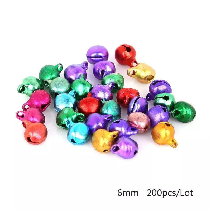 Colorful Jingle Bell Aluminum Beads for DIY Crafts and Decor