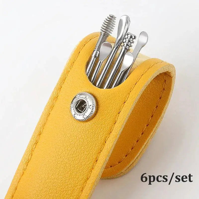 Stainless Steel Ear Wax Removal Kit With Non Slip Handle