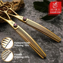 Curved Pet Grooming Shears With Stainless Steel Blades