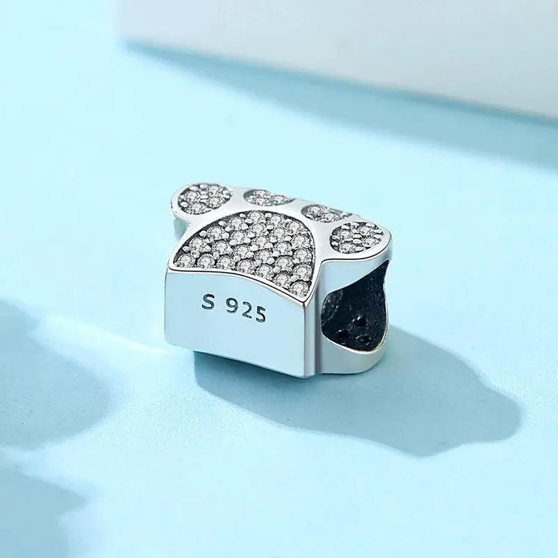 Love Pet Paw Charm Sterling Silver For Pandora Jewelry