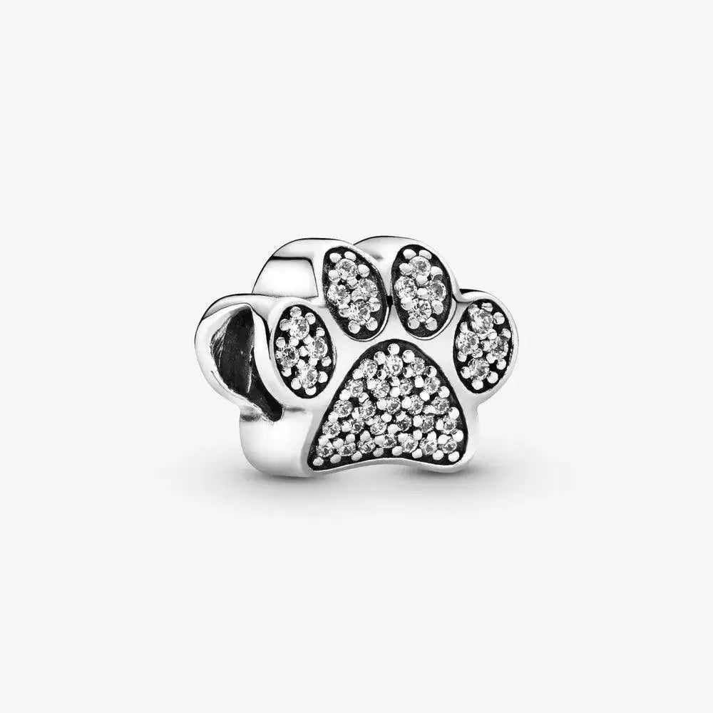 Love Pet Paw Charm Sterling Silver For Pandora Jewelry