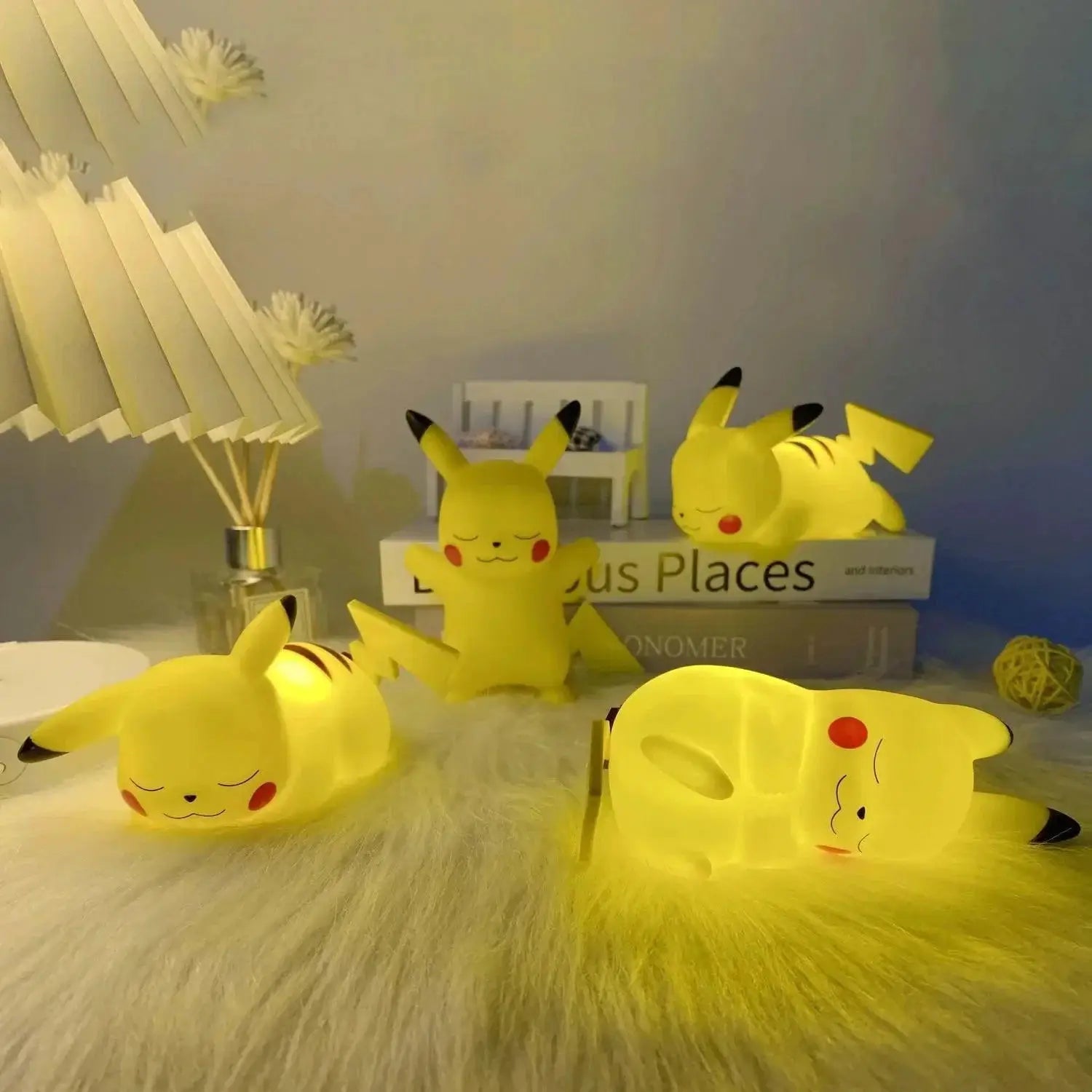 Pikachu LED Night Light Pokemon Bedroom Lamp For Kids