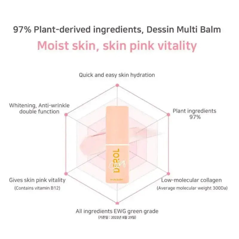Kahi Multi Balm Stick Kit for Versatile Lips and Cheeks