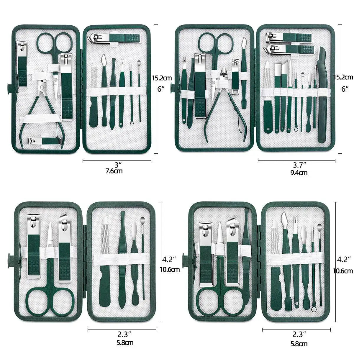 Stainless Steel Manicure Kit Professional Grooming Set