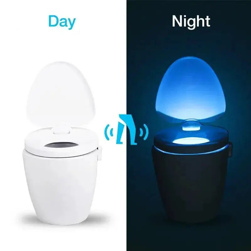 Motion Sensing LED Toilet Light With Customizable Color Glow