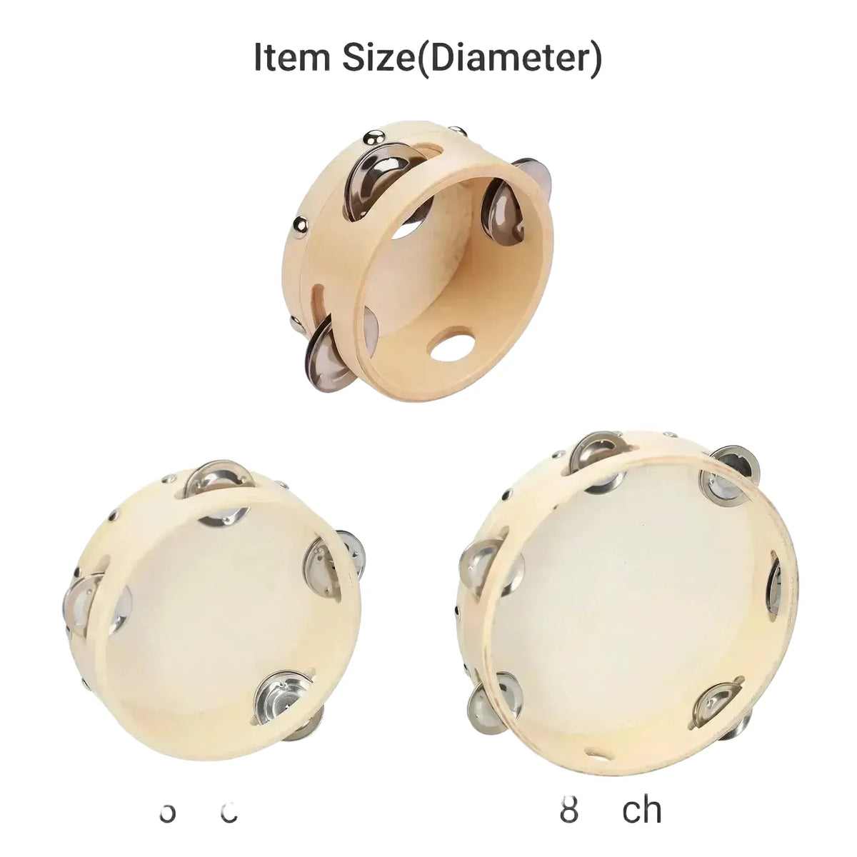 Kids Tambourine for Rhythm Practice — 8 inch