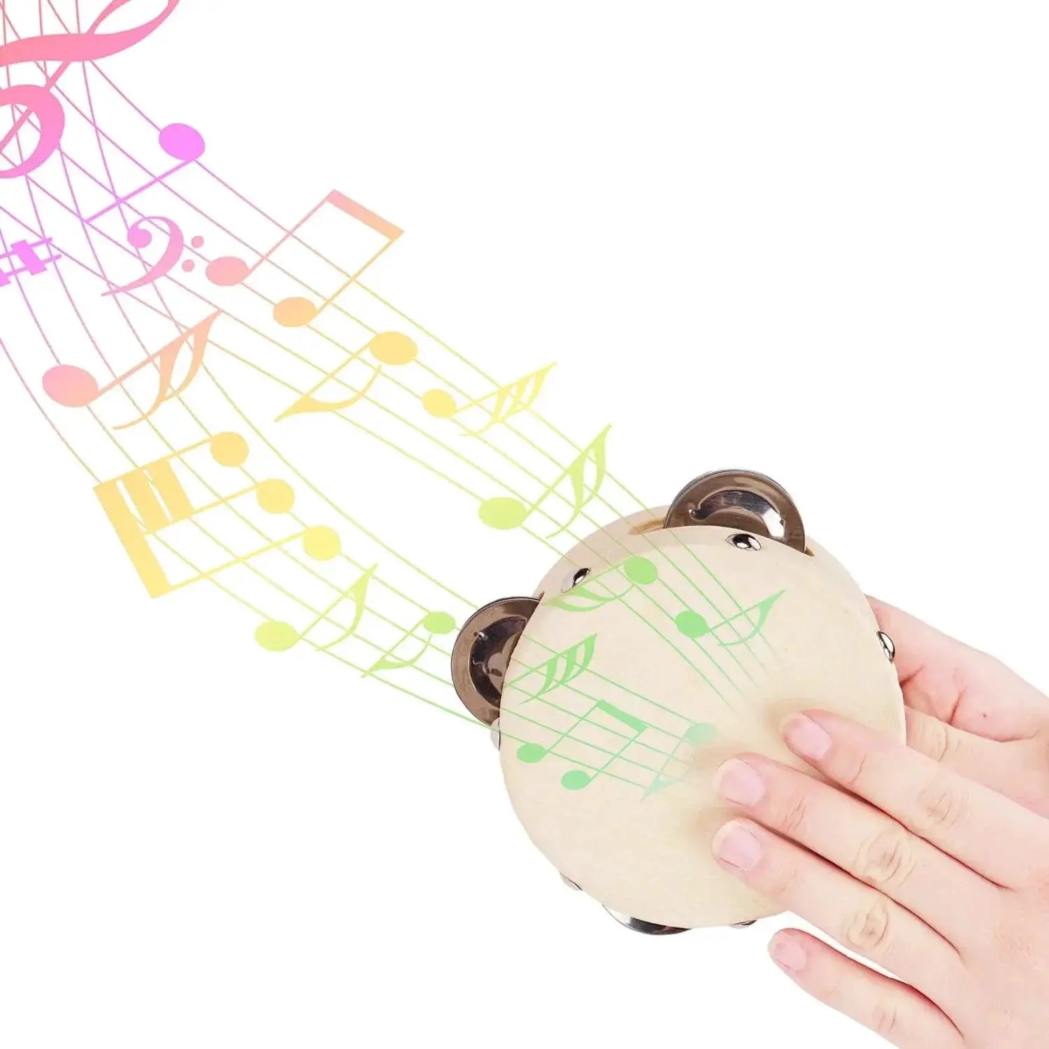4 6 8 Inch Tambourine Drum Toys For Kids Musical Instruments