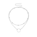 Vintage Bohemian Zircon Crystal Charm Necklace Set Elegant