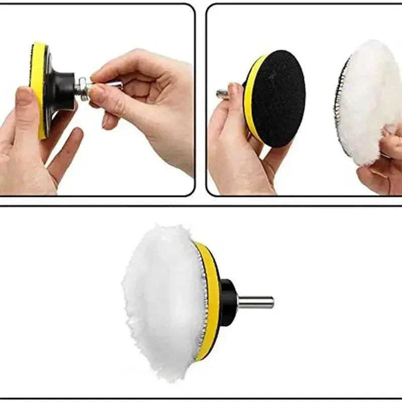 Universal Car Wool Pad Set For Machine Waxing System