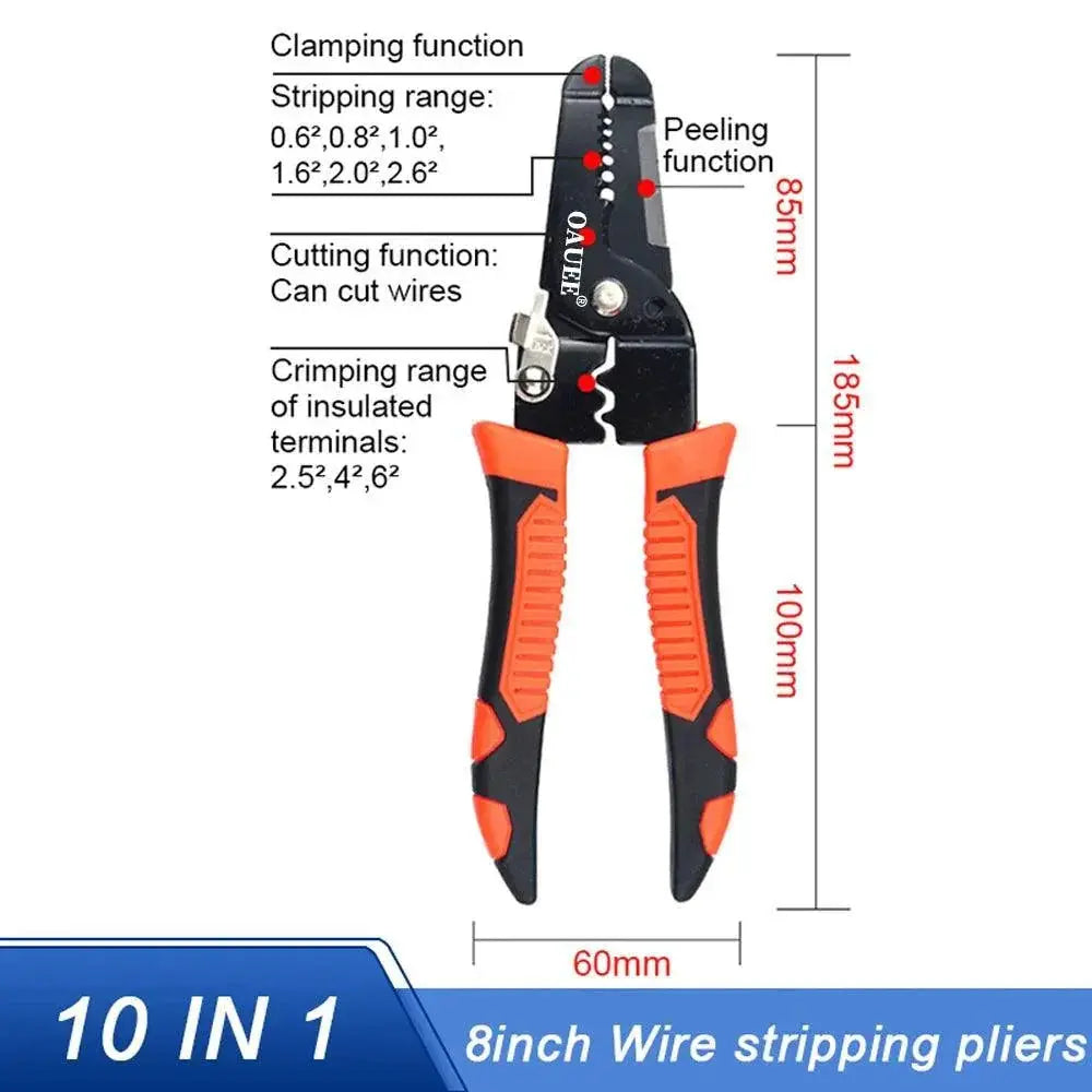 Ultimate Wire Stripping Tool Versatile Pliers 10 In 1