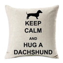 Cozy Dachshund Cushion Cover for Sofa