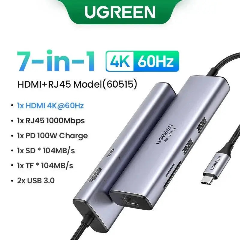 Ugreen USB C Hub HDMI PD USB Ports Multiport Dock — product view 8