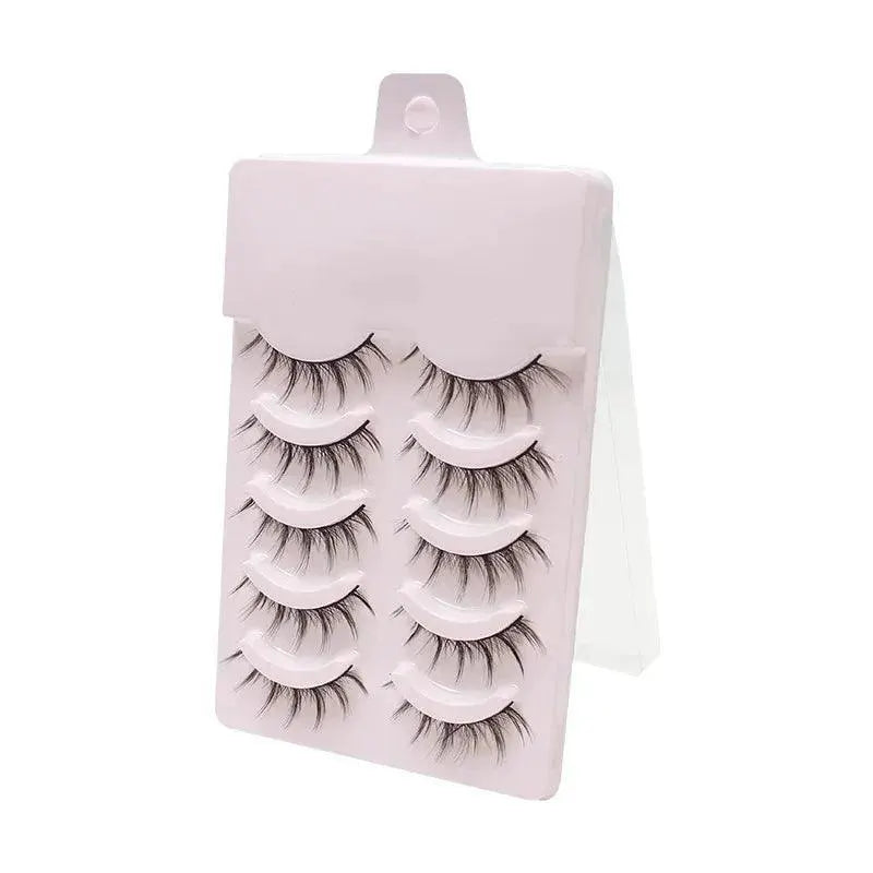 Natural Manga Eyelashes Volume And Length Boosting 5 Pairs