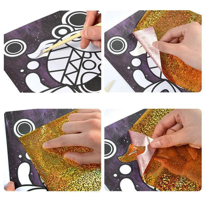 Magical Cartoon Transfer Painting Kit For Kids Learning