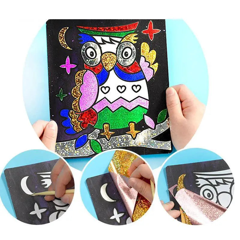 Magical Cartoon Transfer Painting Kit For Kids Learning