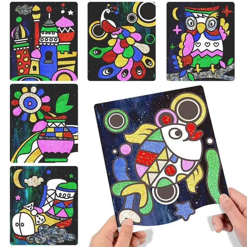 Magical Cartoon Transfer Painting Kit For Kids Learning