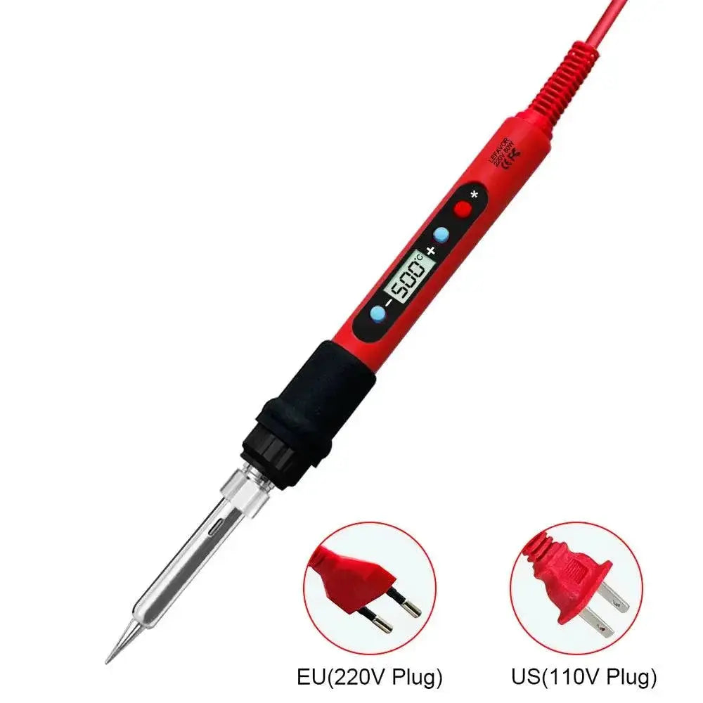 LCD Soldering Iron Kit With Adjustable Temperature Heater