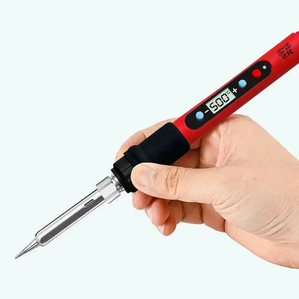 LCD Soldering Iron Kit With Adjustable Temperature Heater