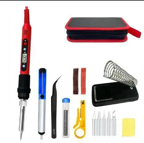 LCD Soldering Iron Kit With Adjustable Temperature Heater