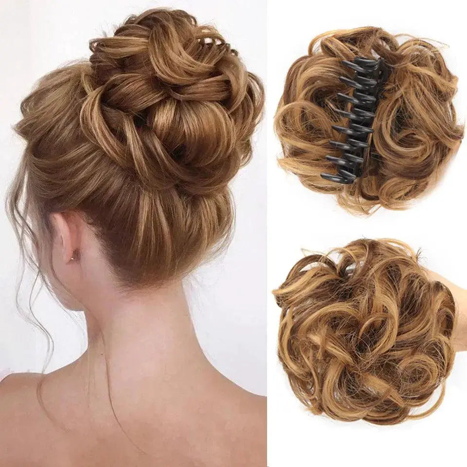 Effortless Wavy Curly Ponytail Extension Chic Textured