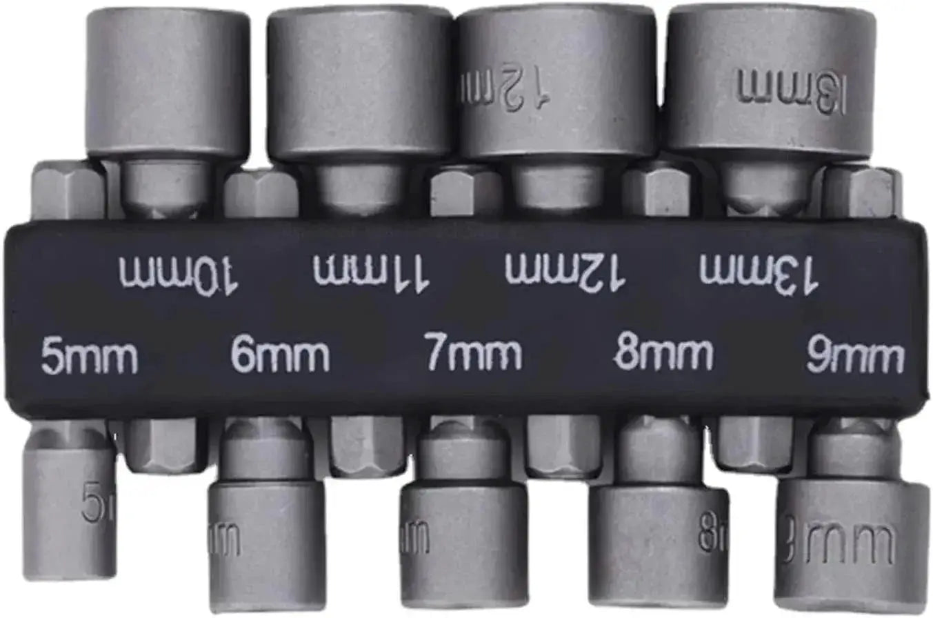 Hex Socket Sleeve Nut Driver And Screwdriver Bits Set Tools